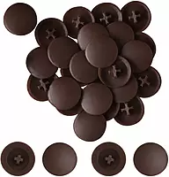 PVC Screw Caps | Dark Brown | Pack of 25