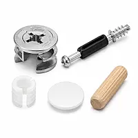 Minifix Cam Lock Bush and Rotor Screw Connector Set | Pack of 20
