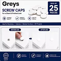 PVC Screw Caps | White | Pack of 25