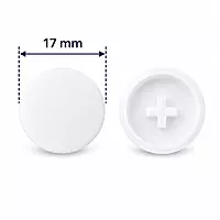 PVC Minifix Caps | White | Pack of 10