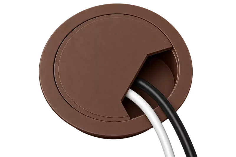 Wire Manager, Desk Grommet, Cable Organizer for Table | Pack of 1 | Brown